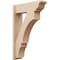 Ekena Millwork 7 1/2-in W x 24-in D x 36-in H Balboa Trad Rough Cedar Woodgrain TimberThane Outlooker, Primed Tan OUTUR075X24X36BOA04RCPR - alternate 1